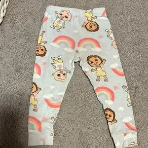 Pigiama Cocomelon 4 Pezzi In Cotone Per Bambini - Maglietta E Pantaloni, Taglie 18M, 2T, 3T, 4T